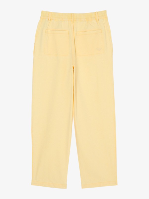 Break My Soul Pantalon à taille élastique Jaune Femme