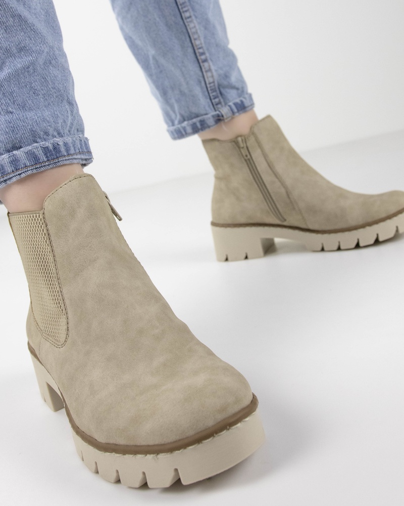 Rieker Chelseaboots  - ecru