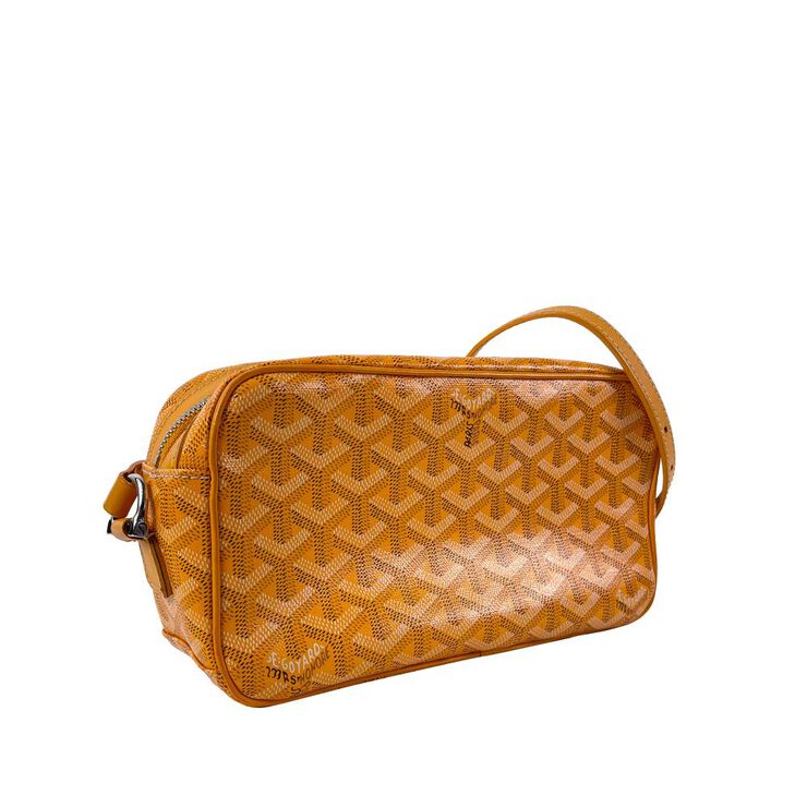 Goyard Vintage Goyard Crossbody Bag Yellow