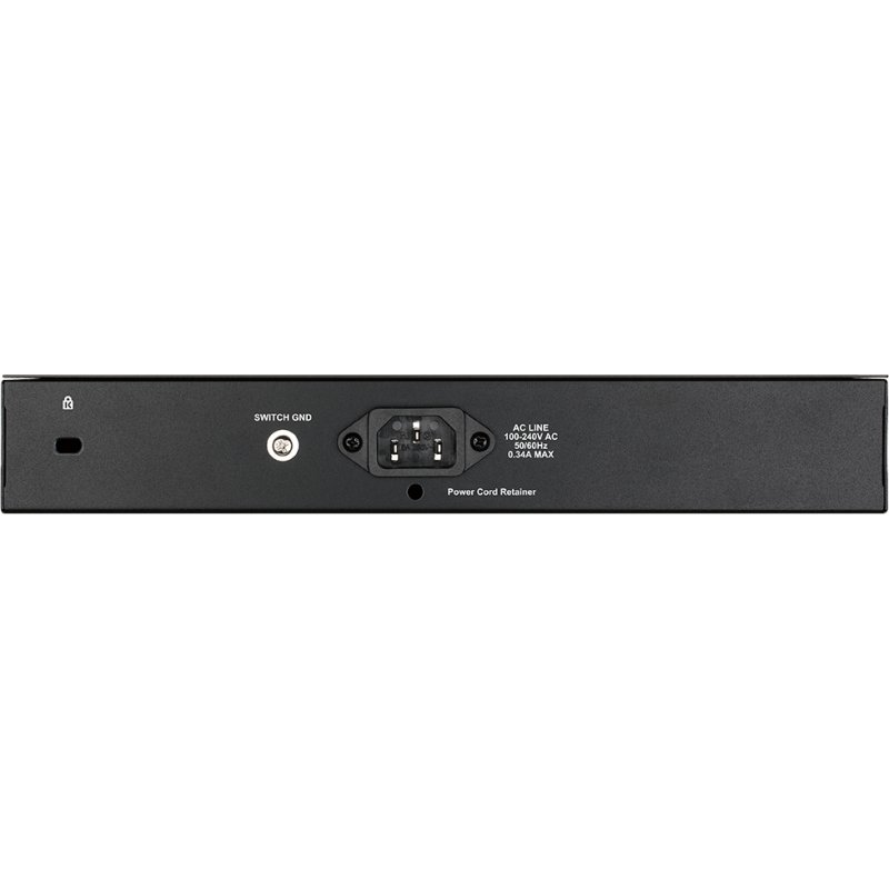 D-Link DGS-1210-08P Géré L2 Gigabit Ethernet (10/100/1000) Connexion Ethernet, supportant l'alimentation via ce port (PoE) Noir