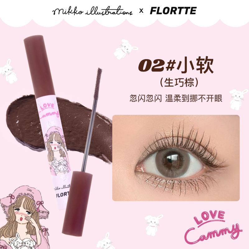 FLORTTE - Lange Krullende Mascara Primer - 4 Kleuren