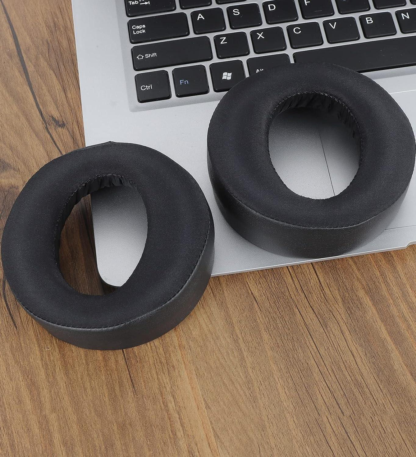 (2er Set) Sony Pulse 3D Headset Kopfhörer Ersatz Ohr Polster Kissen - Schwarz