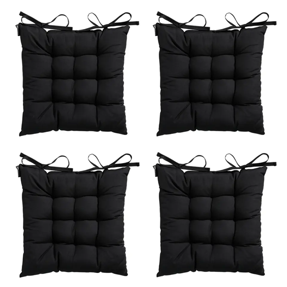 Madison - Zitkussen Toscane Panama black - Ca. 46x46 cm - Set van 4