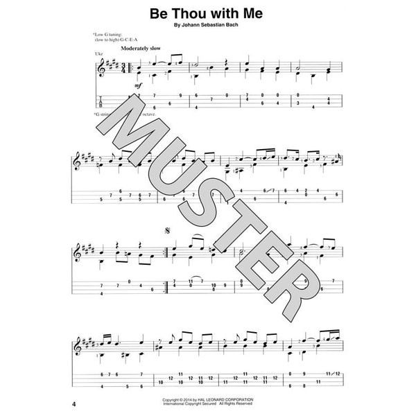 Hal Leonard J.S.Bach f Fingerstyle Ukulele