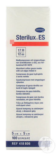 Hartmann Sterilux ES Compresse Non Stérile 12 Plis 5x5cm Pièces 100 (4188062)