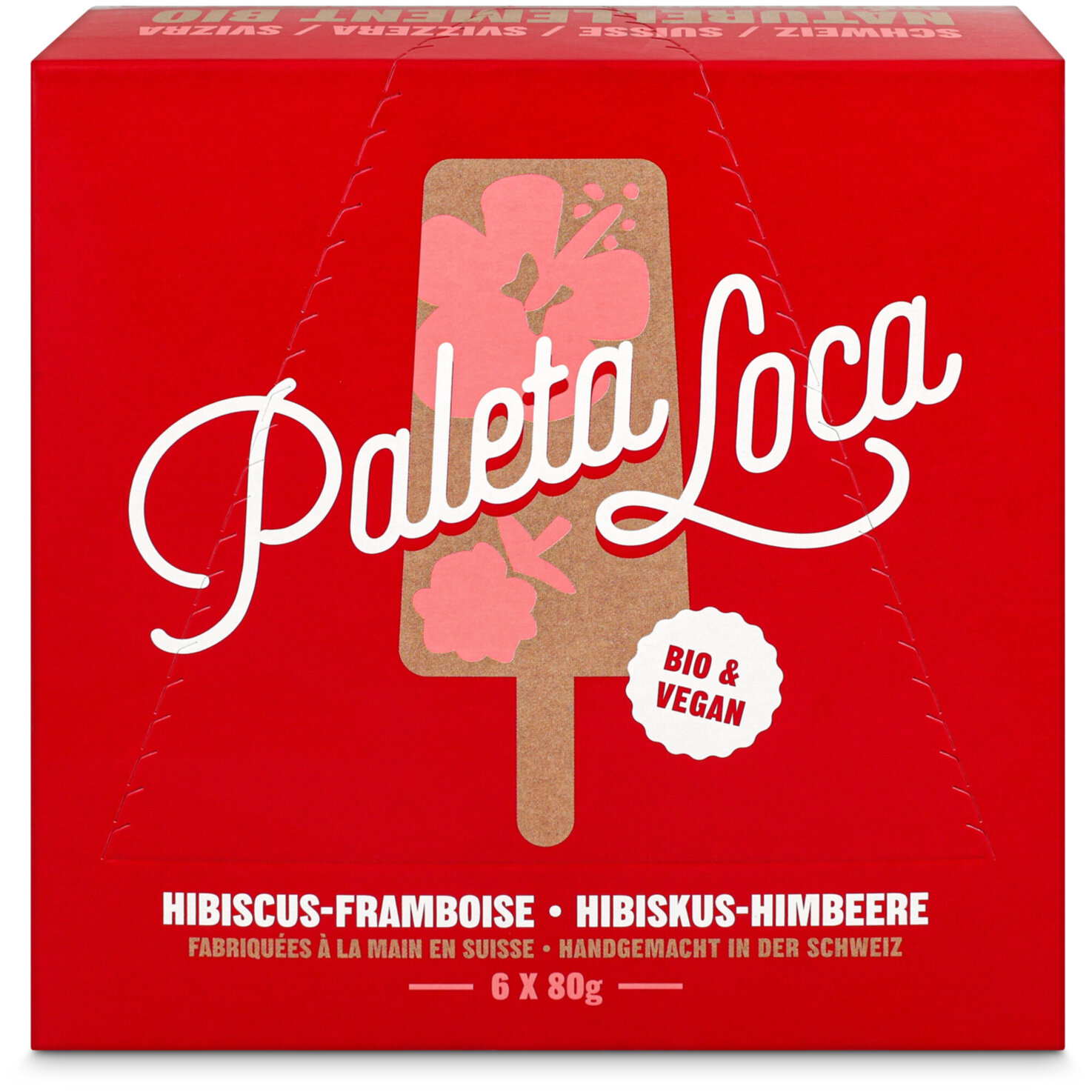 Paleta Glace Hibiskus & Himbeere Bio 6x80ml