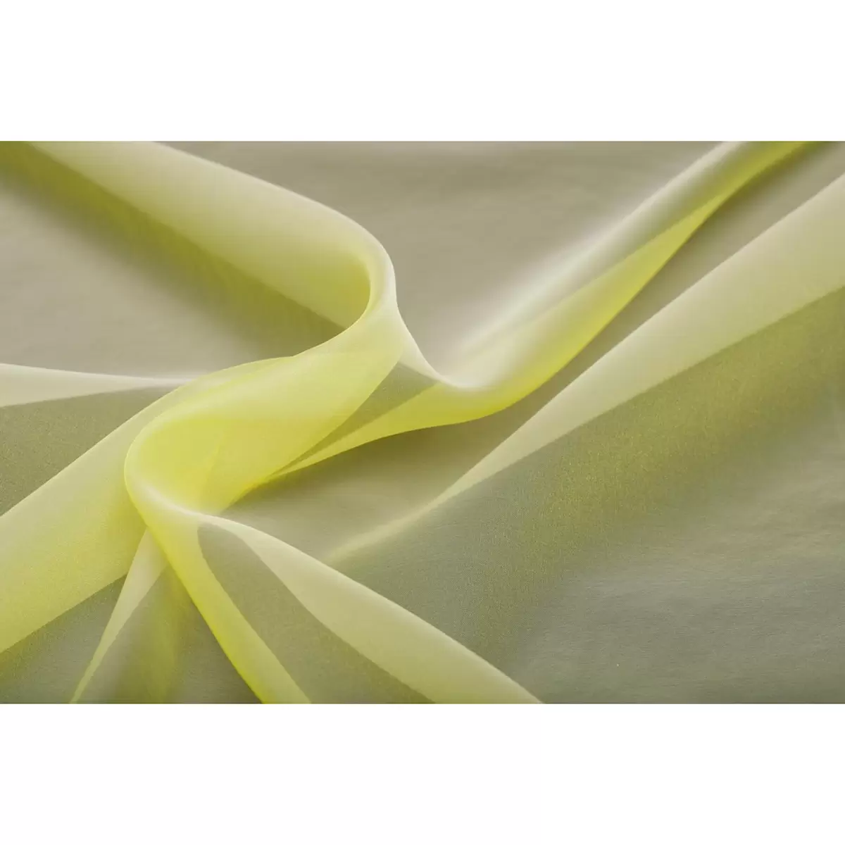 Tagvorhang Organza Gelb