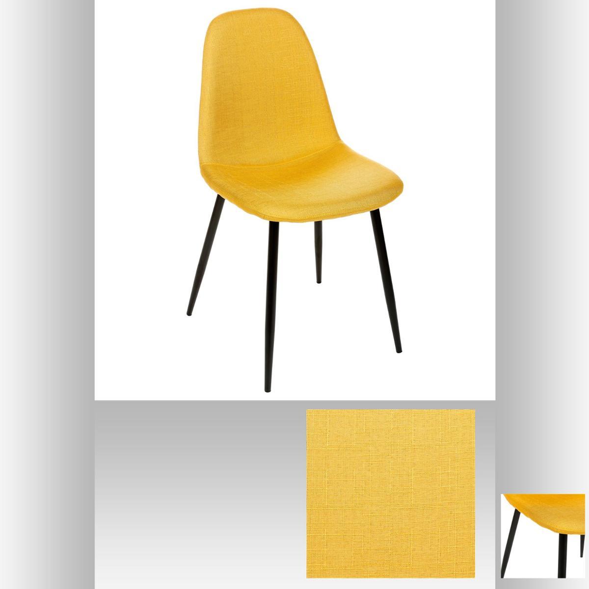 CHAISE JAUNE PIED NOIR TYKA