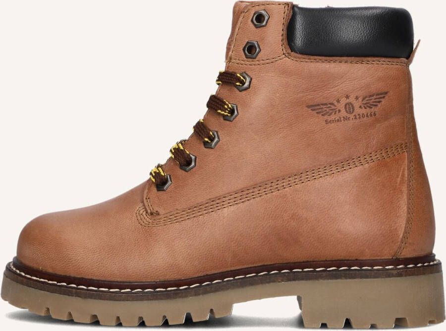 Shoesme Ti23w120 Veterboots Laarzen Met Veters Jongens Kids Cognac