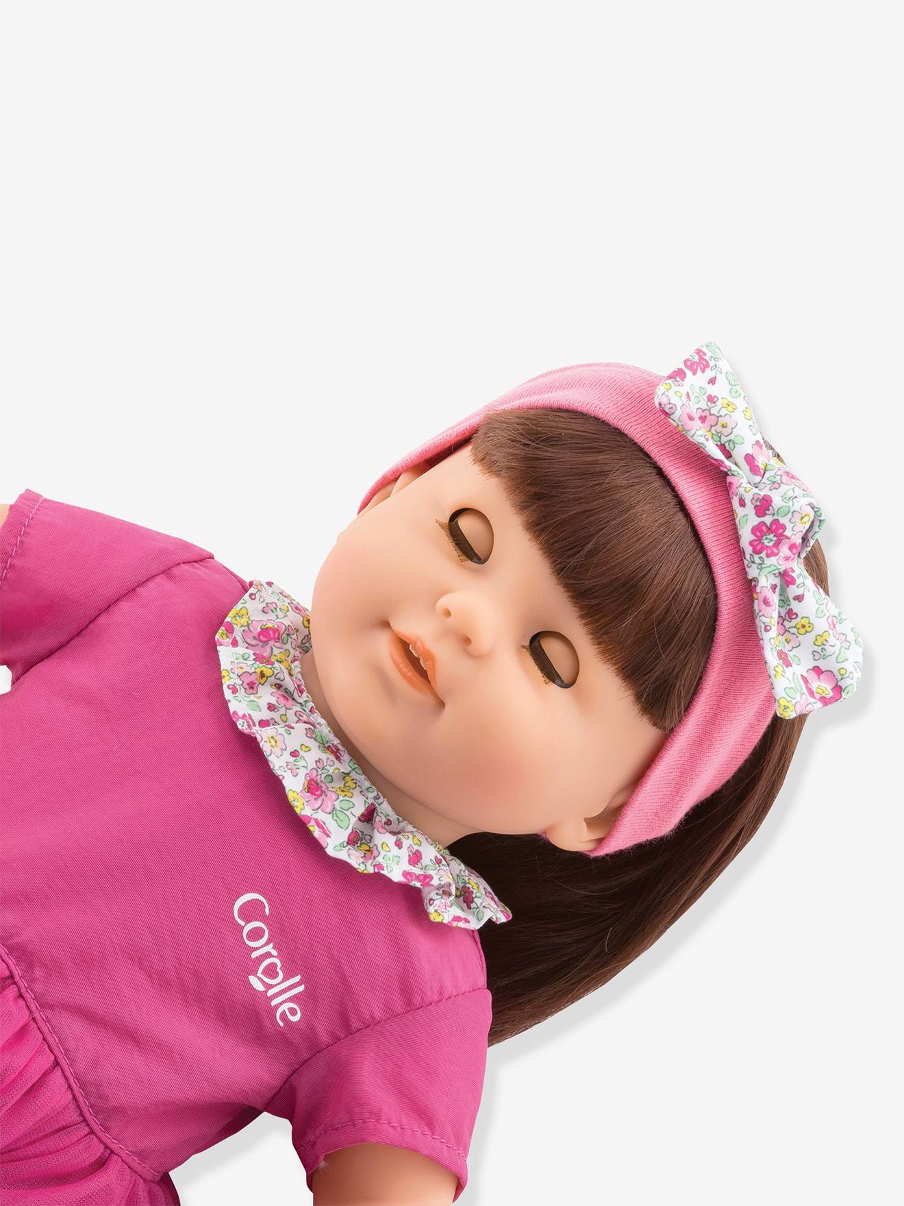 Boneca Alice grande + escova COROLLE rosa chiclete