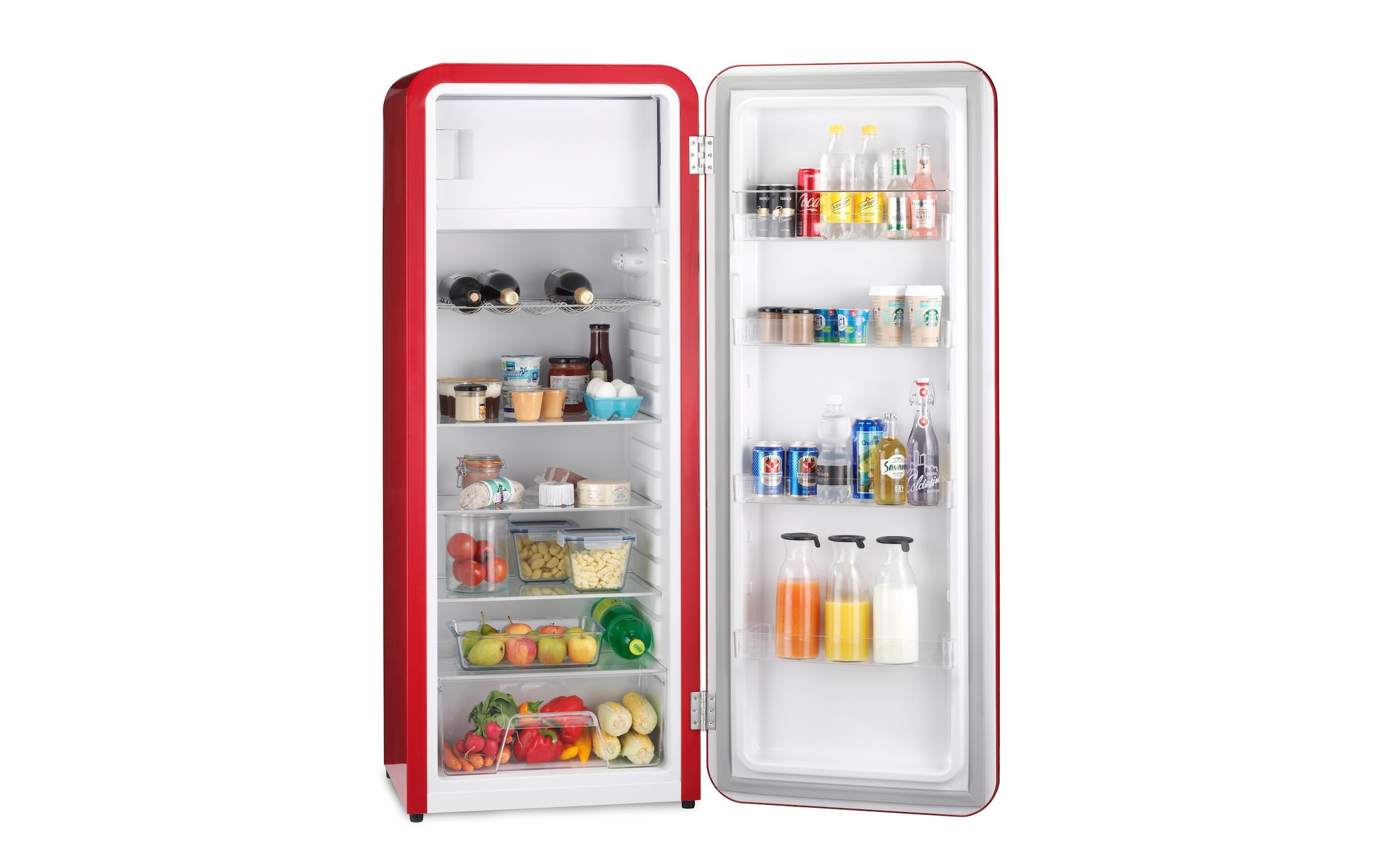 Trisa Kühlschrank »Frescolino Classic rot« 152,4 cm hoch 60 cm breit