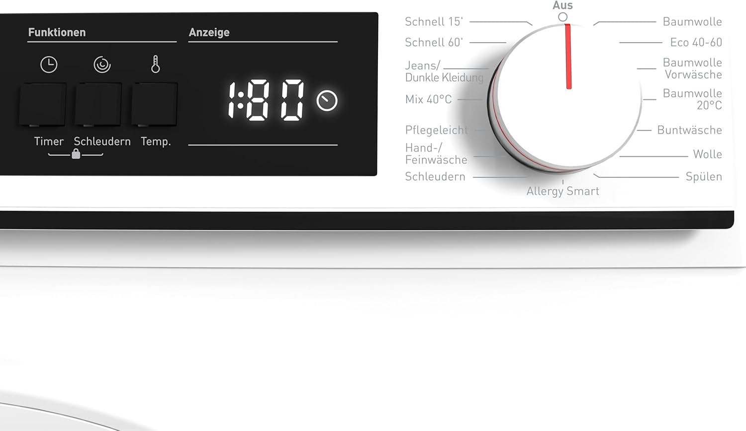 Sharp ES-NFA014WWNA-DE Waschmaschine, 10 kg, 1400 U/min, Energieeffizienzklasse A, AquaStop, AllergySmart, LED-Display, Inverter Motor, Frontlader, Weiß