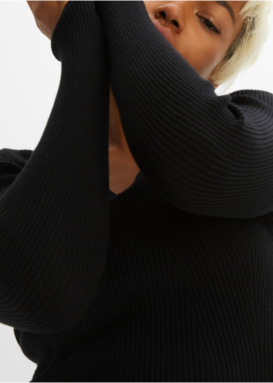 T-shirt en maille style corset
