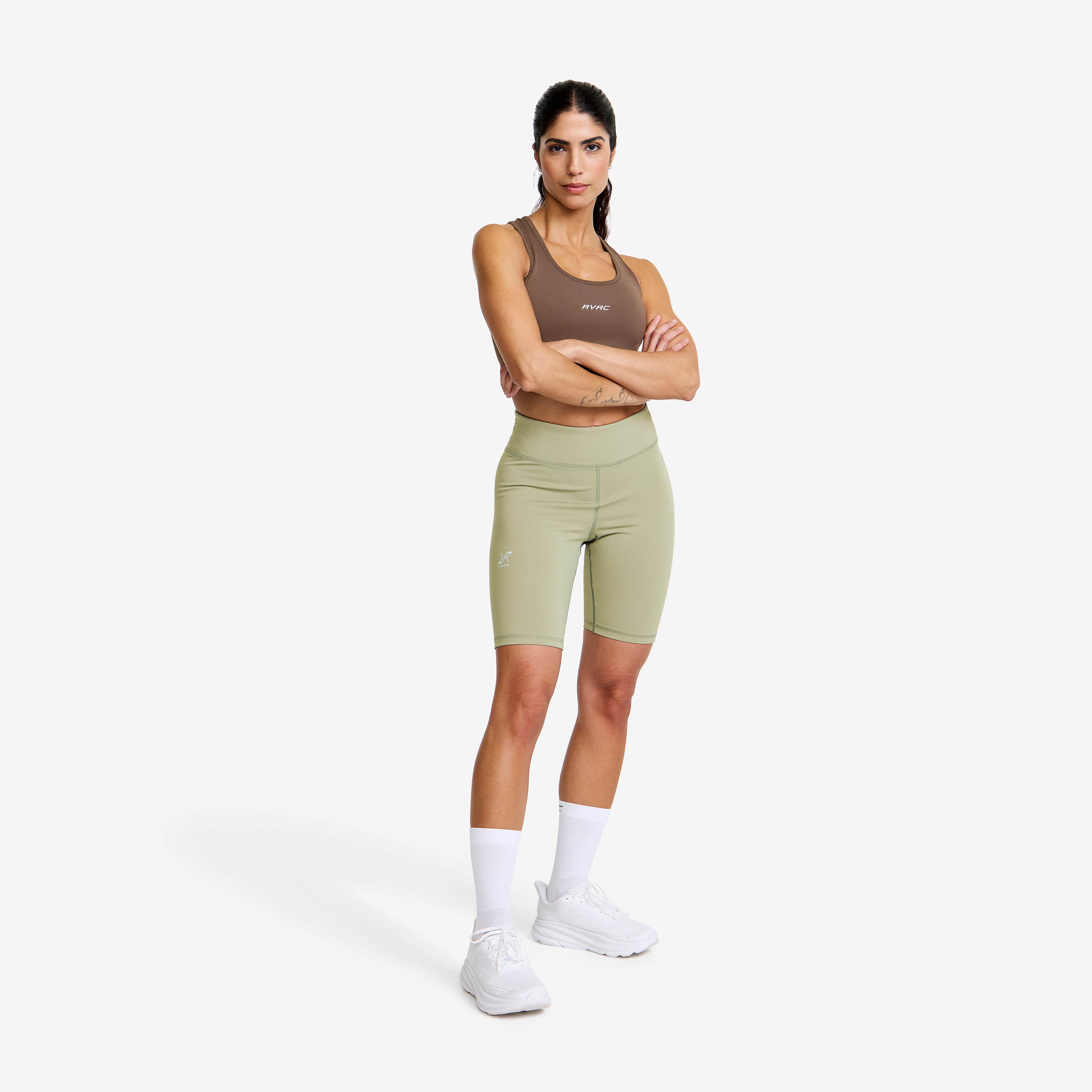 Flow High-waisted Biker Shorts Dame Shadow