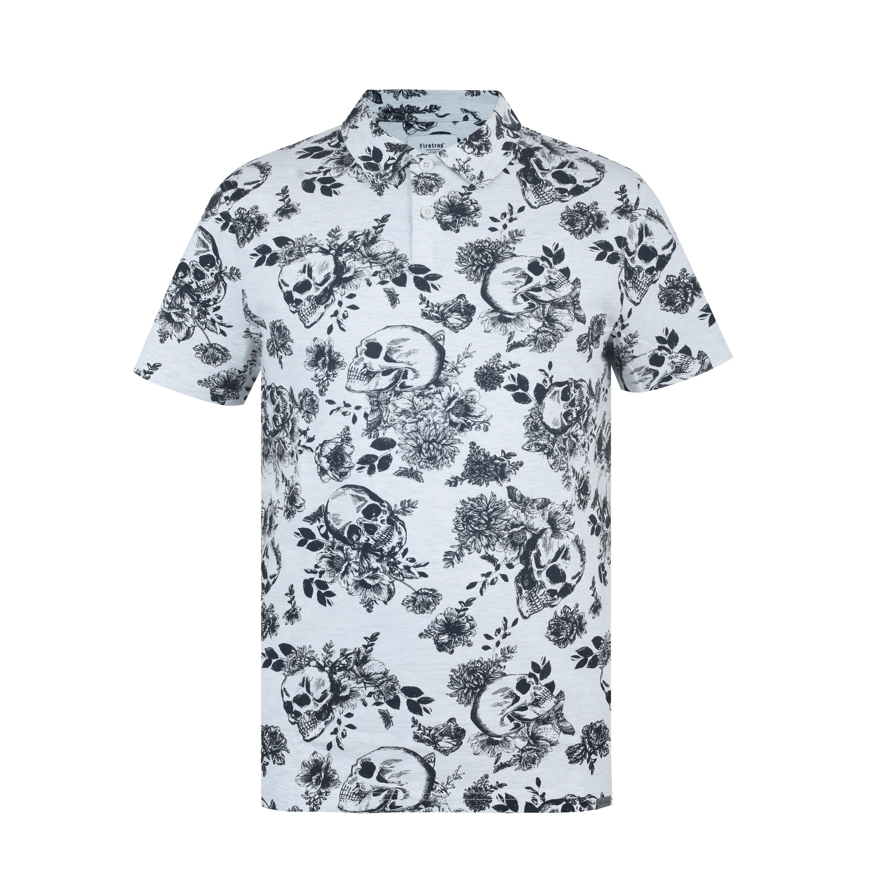 Firetrap All Over Print Polo Top Mens