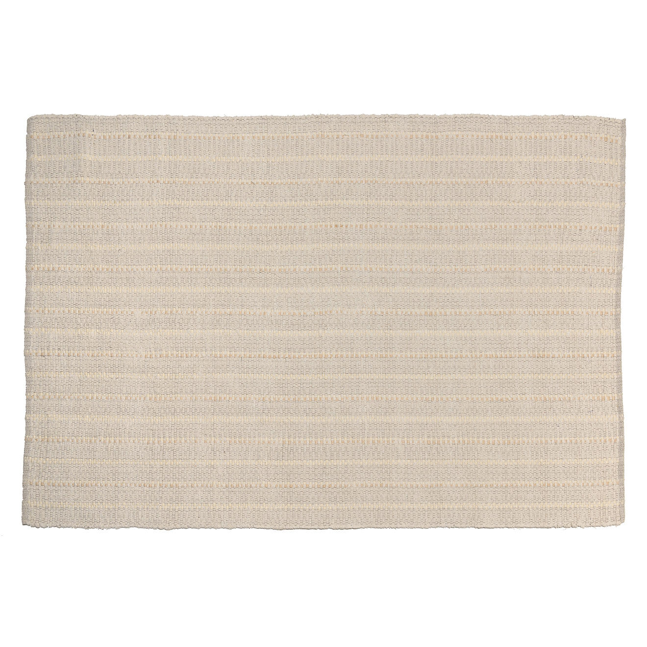 Macabane Tapis en Coton recyclé Sacha ivoire - 230x160 cm