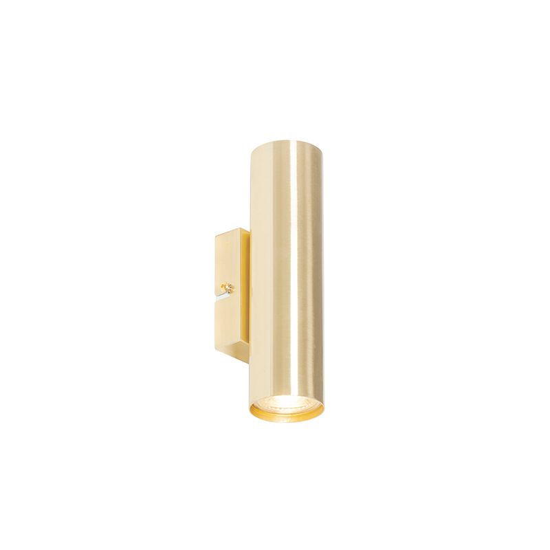Moderne wandlamp messing 2-lichts - Jeana