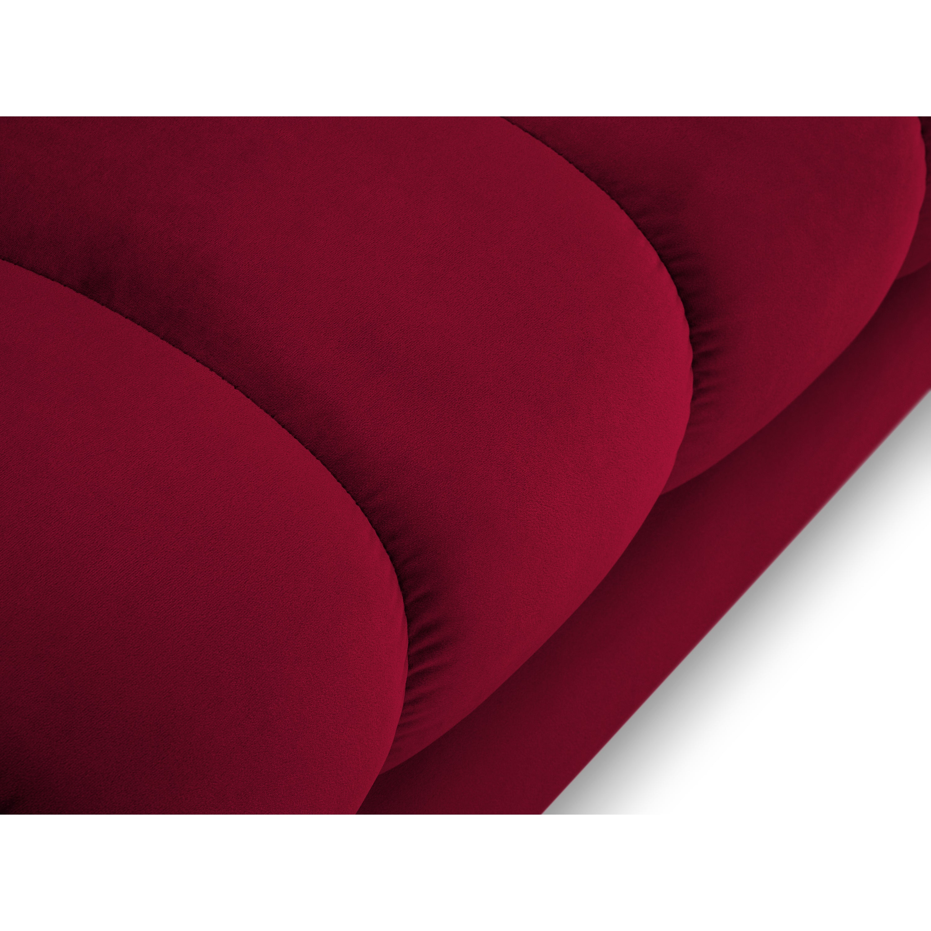 Cosmopolitan Design Bali Chaise Longue Rechts - Wijnrood / Goud