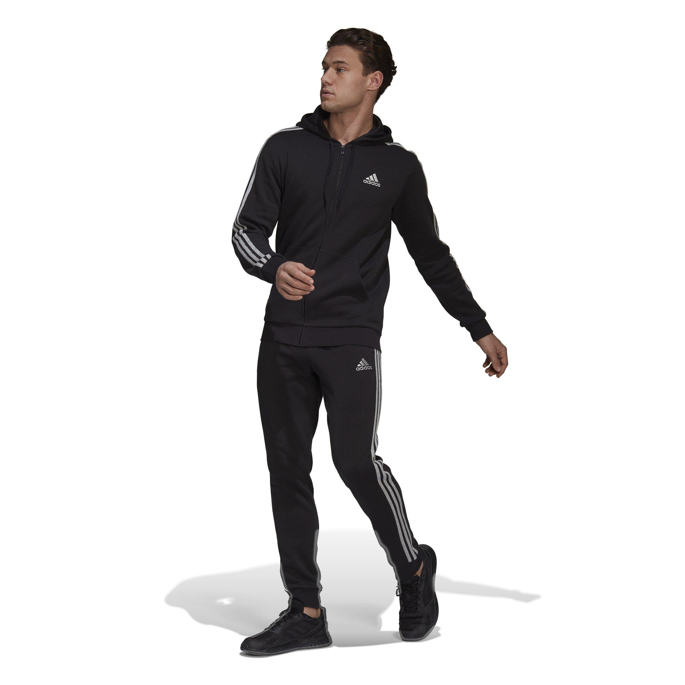 adidas 3S Fleece Tracksuit Mens