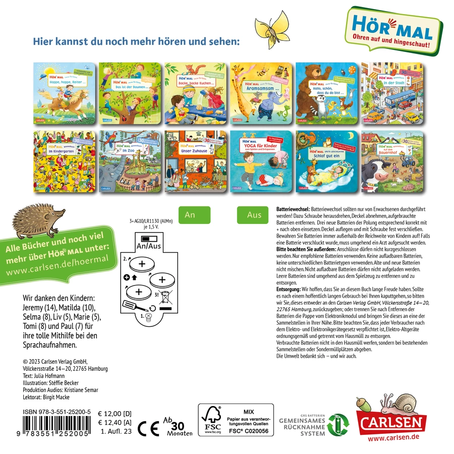 Carlsen Hör mal (Soundbuch): Wimmelbuch: Wald und Wiese