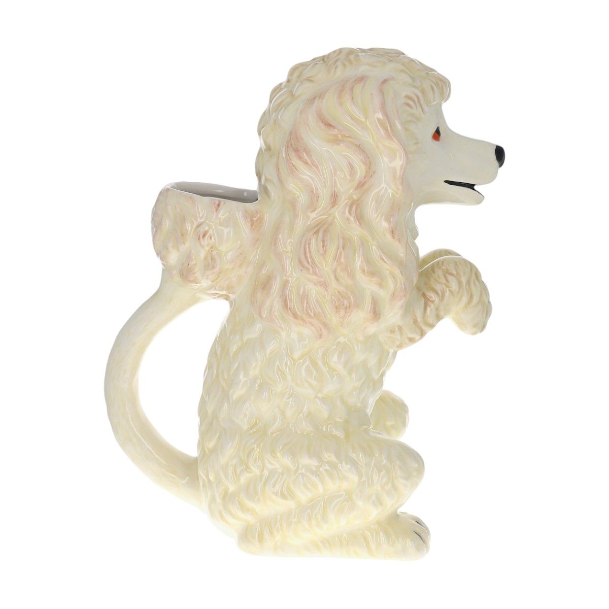 Carafe chien caniche blanc Atelier jasmin