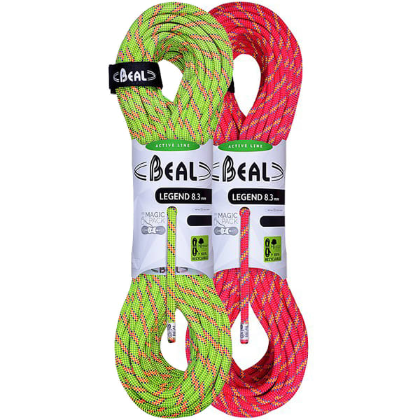 Corde alpinisme BEAL LEGEND 8.3MM 2x60M