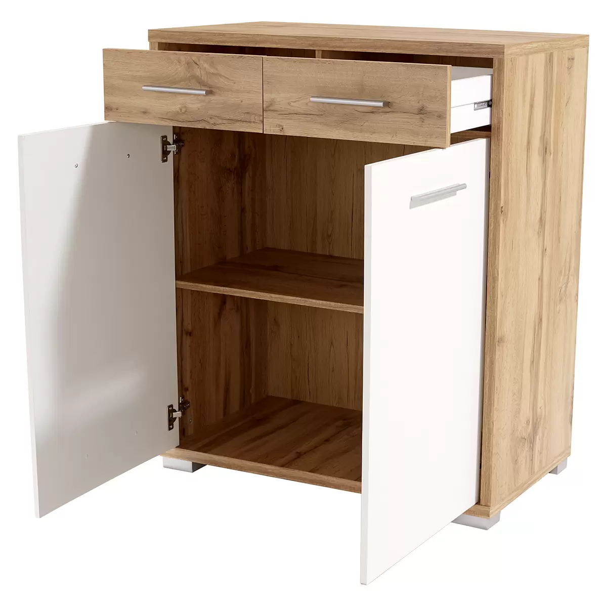 Kommode Q-BIG NEW weiss,Eiche