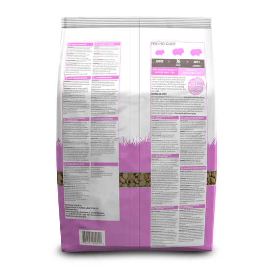 Aliment Selective en granulés pour Cochon d'Inde Junior 1,5kg