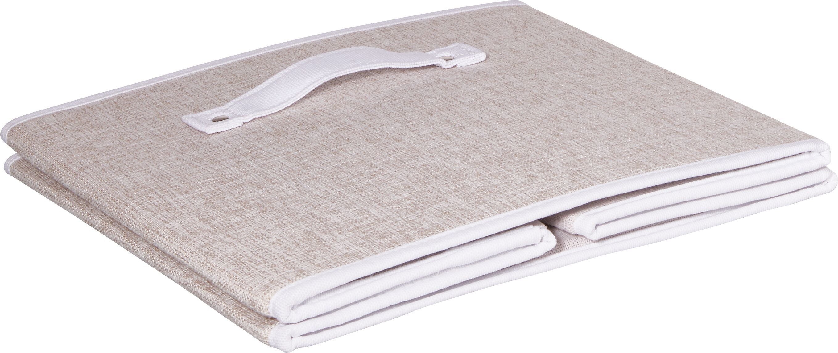BIANCA Aufbewahrungsbox - Beige / B: 31.0 cm x T: 31.0 cm x H: 28.0 cm