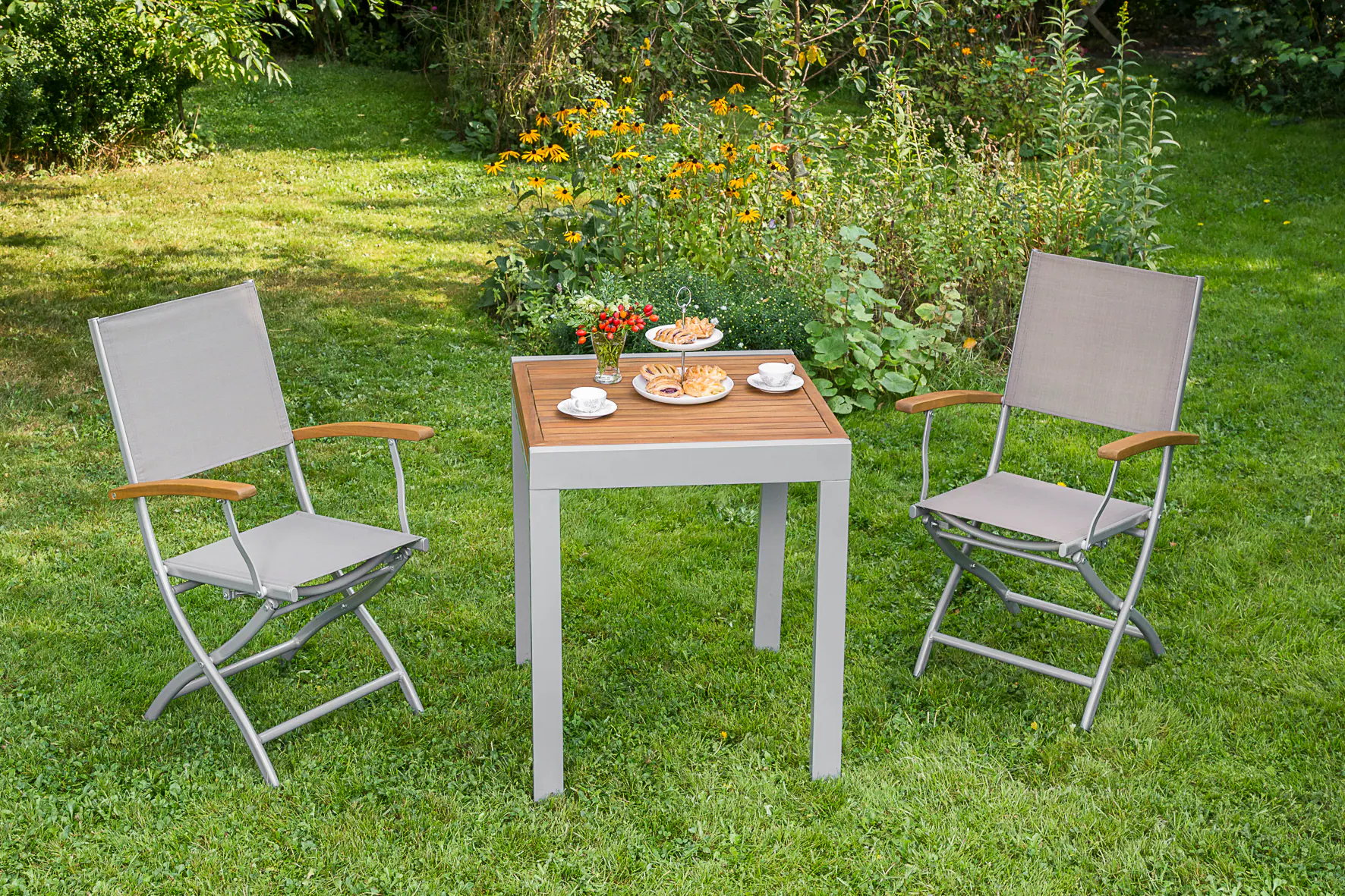 Merxx Naxos Set 3tlg. Balkonausziehtisch