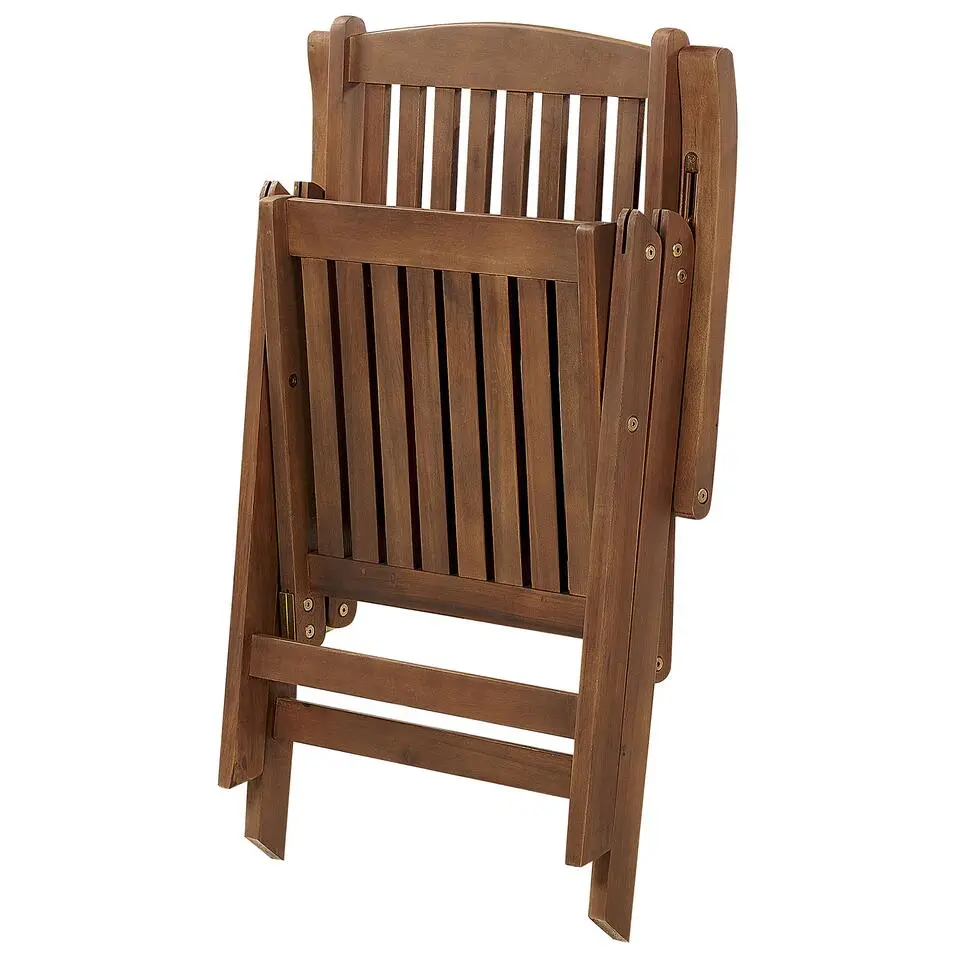 AMANTEA - Tuinstoel - Donkere houtkleur - Acaciahout