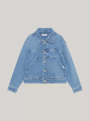 Jaqueta jeans essencial oversized