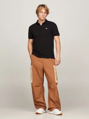 Polo Classic Fit Badge em Piqué Camurçado