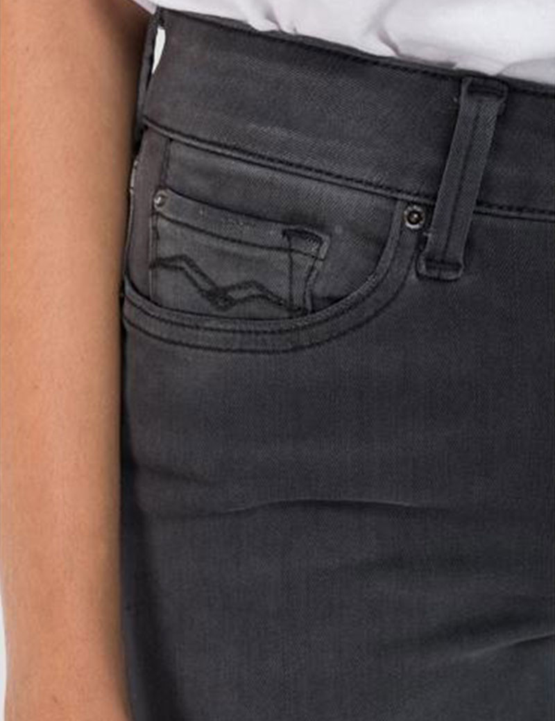REPLAY JEAN FEMME NEW LUZ MEDIUM GREY 096