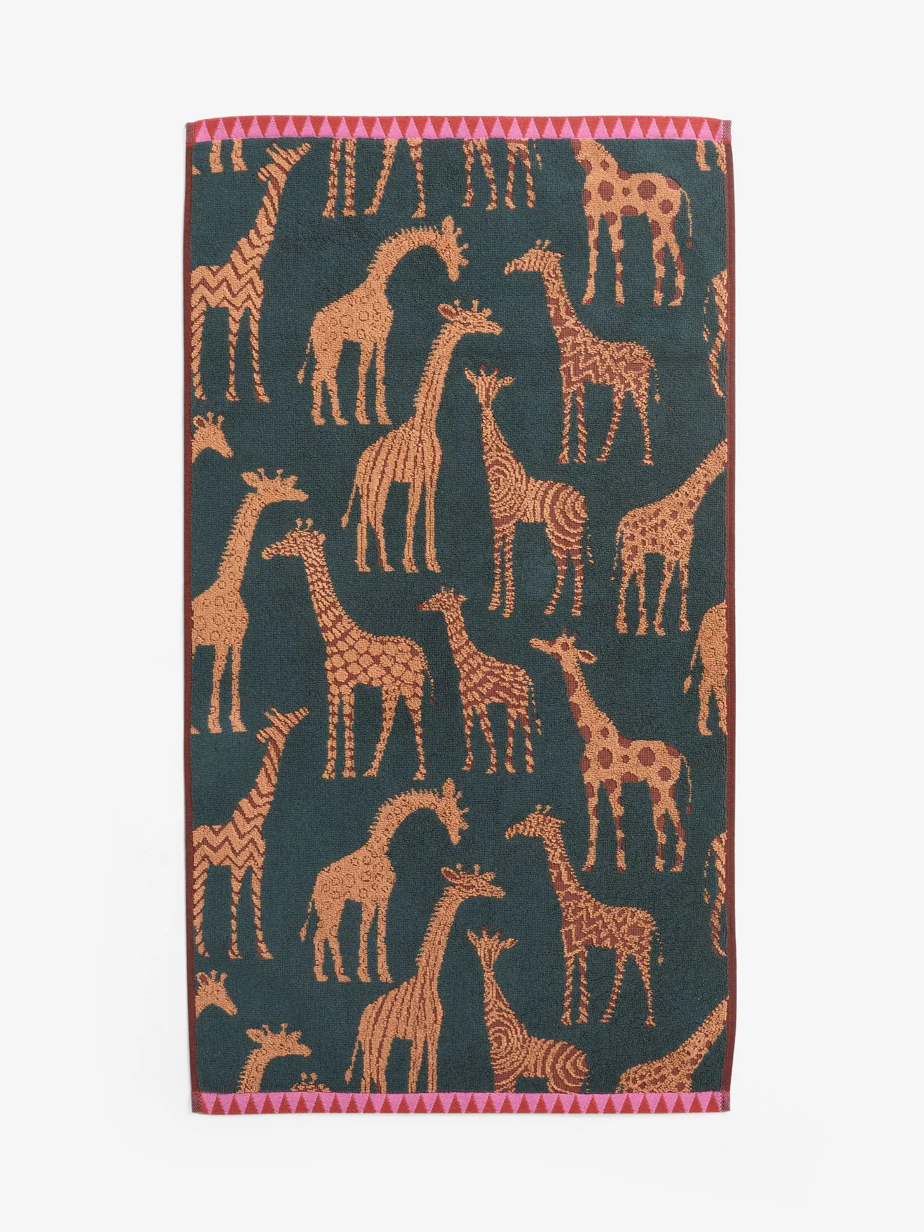 Giraffe Print 100% Cotton Towels