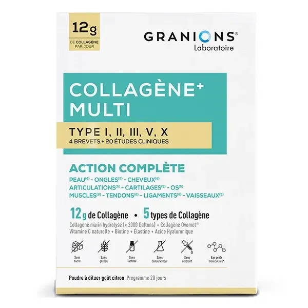 Granions - Multi Colágeno + 5 Tipos de Colágeno - 260g