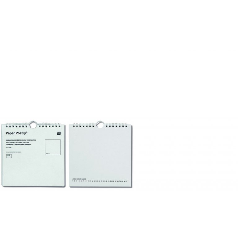Paper Poetry Dauerkalender zum Selbstgestalten