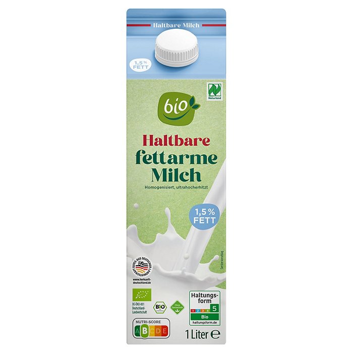 BIO Bio-H-Milch 1,5 % Fett 1 l