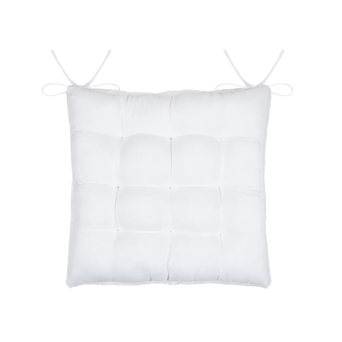 Coussin de chaise carré fausse fourrure (40 x 40 cm) Asgard Blanc