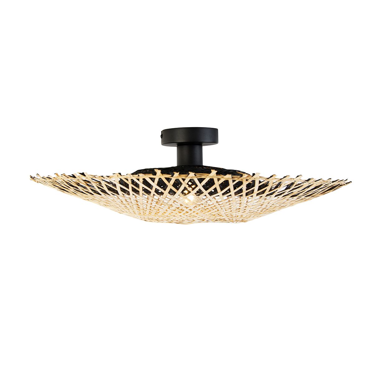 Oosterse plafondlamp bamboe 50 cm - Rina