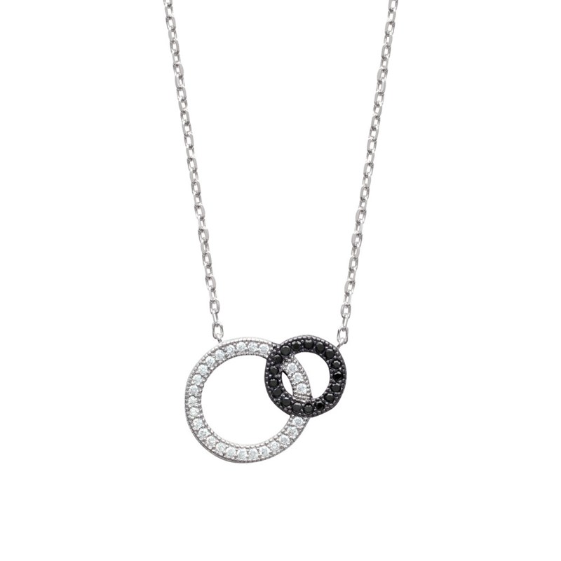 Collier Femme - Argent 925 - Oxyde de zirconium - Longueur : 45 cm