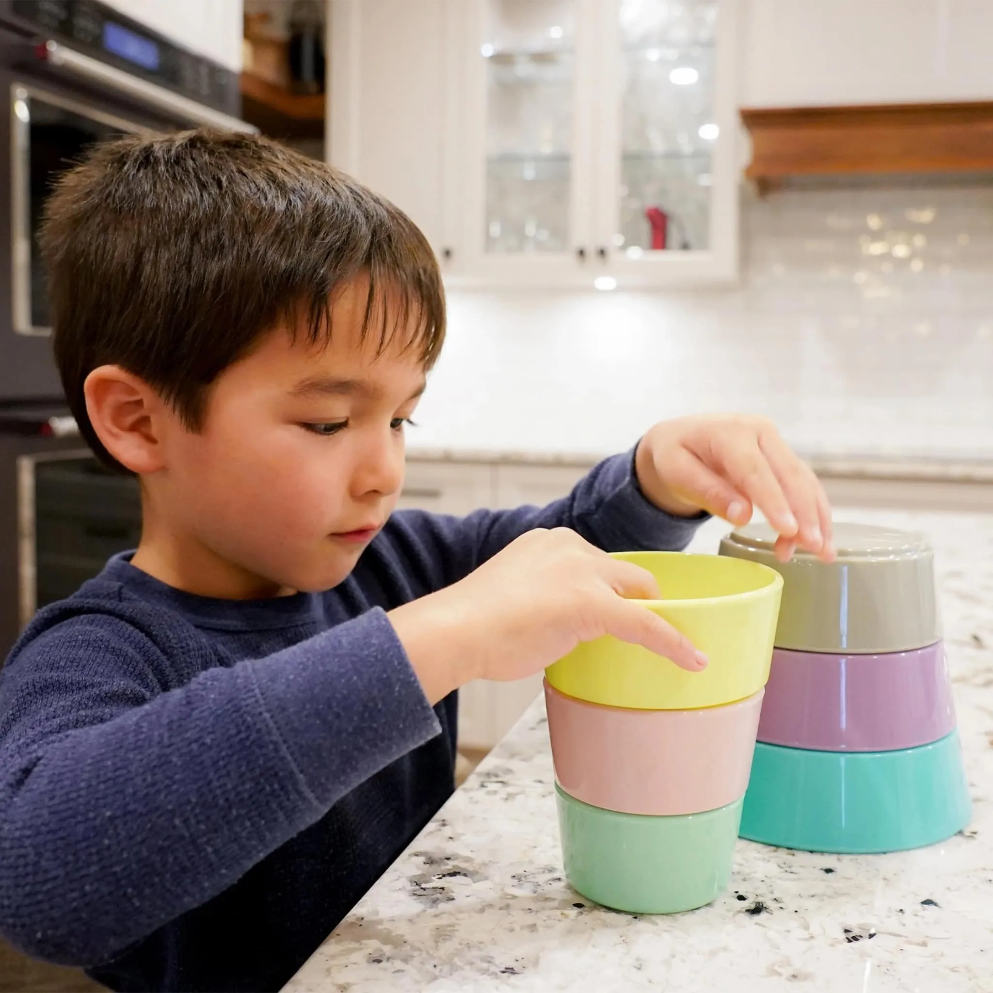 Melii Ensemble Bols et Couvercles en Silicone (6)