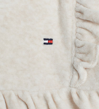 Tommy Hilfiger Kjole - Velour - Country Ivory Heather