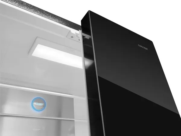 Concept LA8891BC, Fritstående, Fransk dør, Sort, LED, 560 L, SN-T