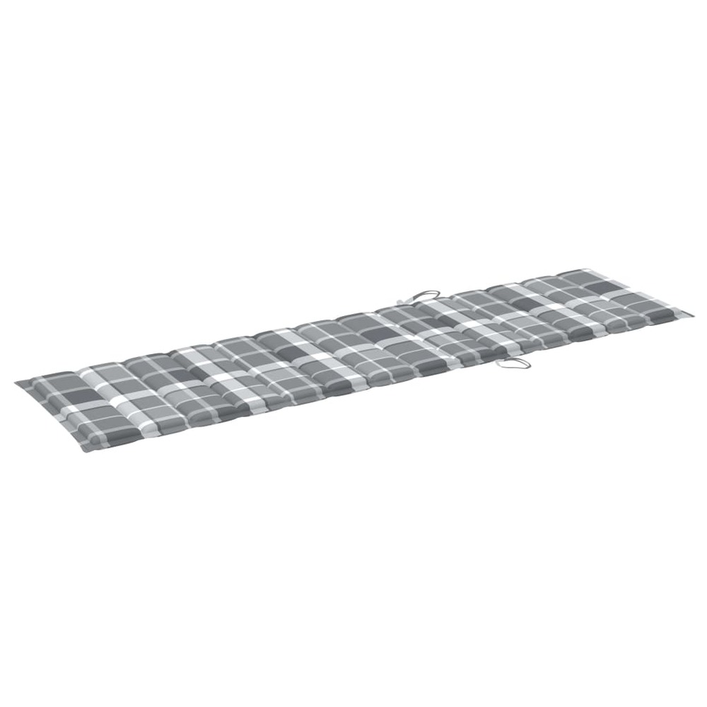 Transat chaise longue bain de soleil lit de jardin terrasse meuble d'extérieur avec table et coussin bois de teck solide 02_0