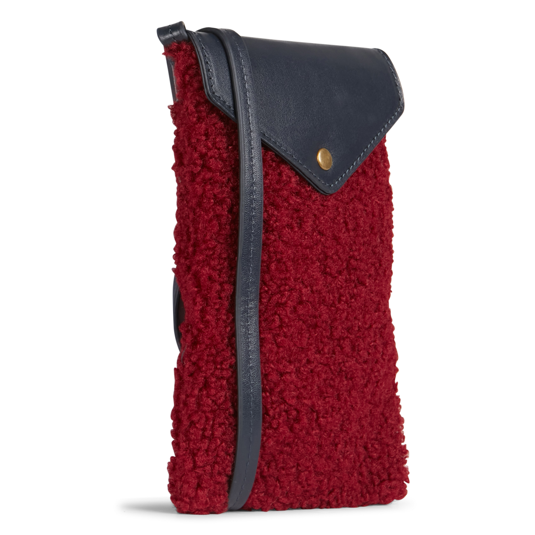 Etui de téléphone en sherpa | Rouge