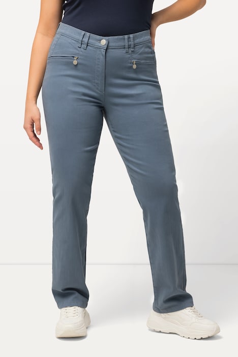 Stretchhose Mony, leicht konisches Bein, Zipptaschen