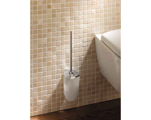 KEUCO Elegance toiletborstelset, wit/chroom, 11664 010100