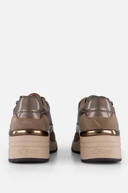 S.Oliver Sneakers taupe Synthetisch