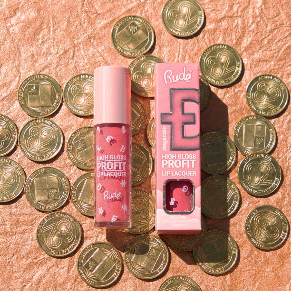 Rude Cosmetics High Gloss Profit Lip Lacquer Dogecoin -